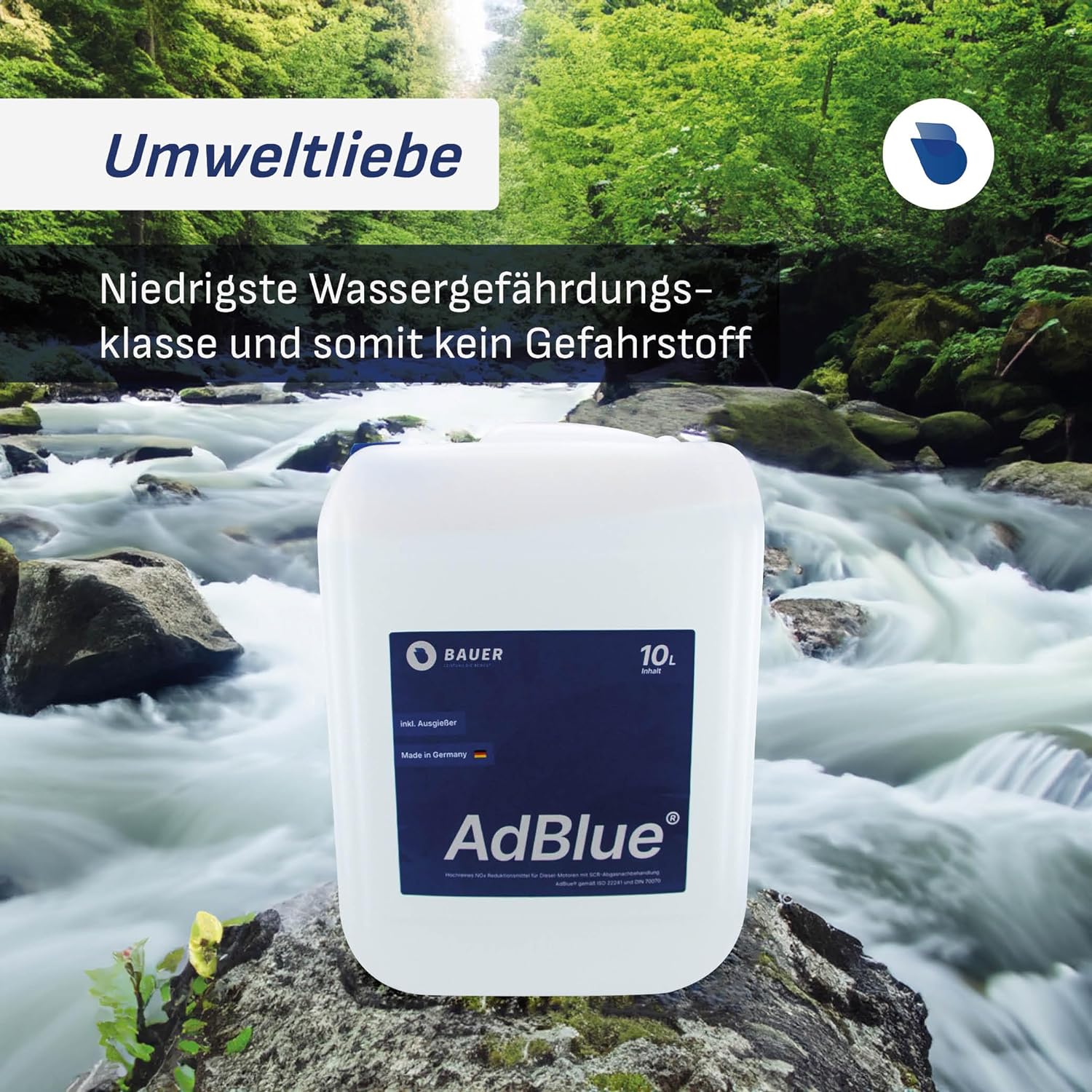 AdBlue® - Kanister mit Flex-Ausgießer - Premium Harnstofflösung gemäß ISO 22241