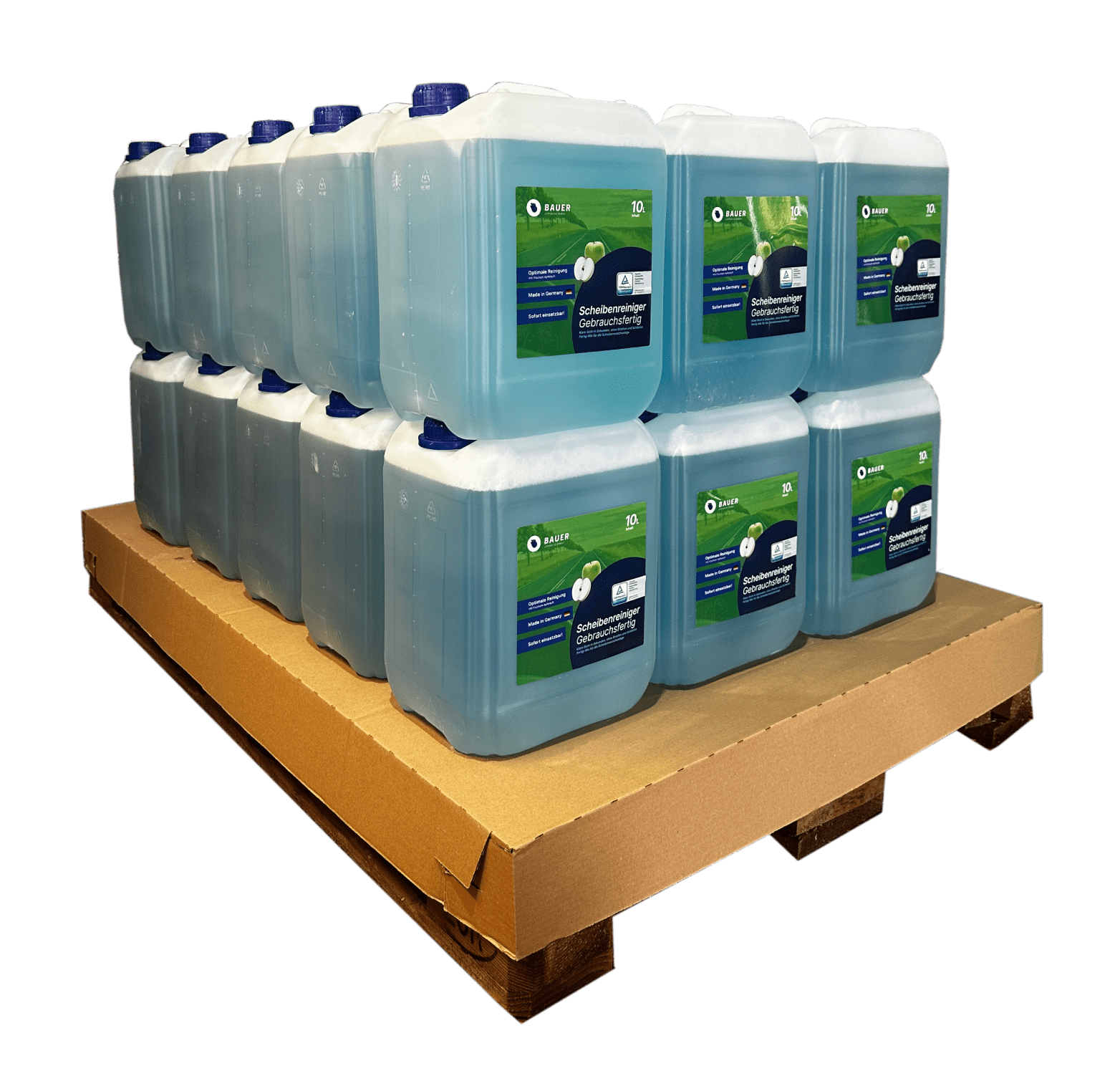 Bauer Blue - Window cleaner pallet goods ready to use - apple scent 