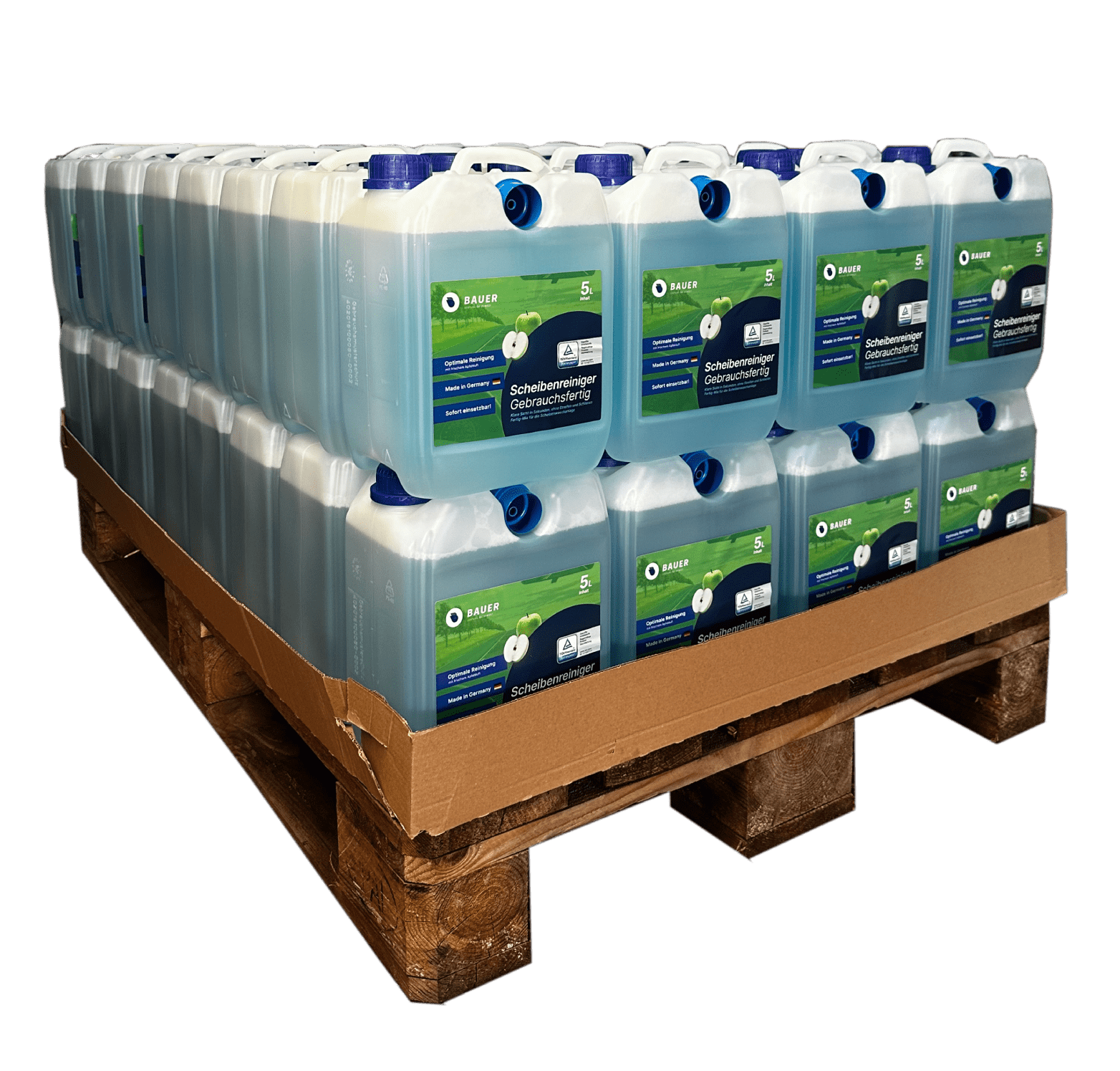 Bauer Blue - Window cleaner pallet goods ready to use - apple scent 