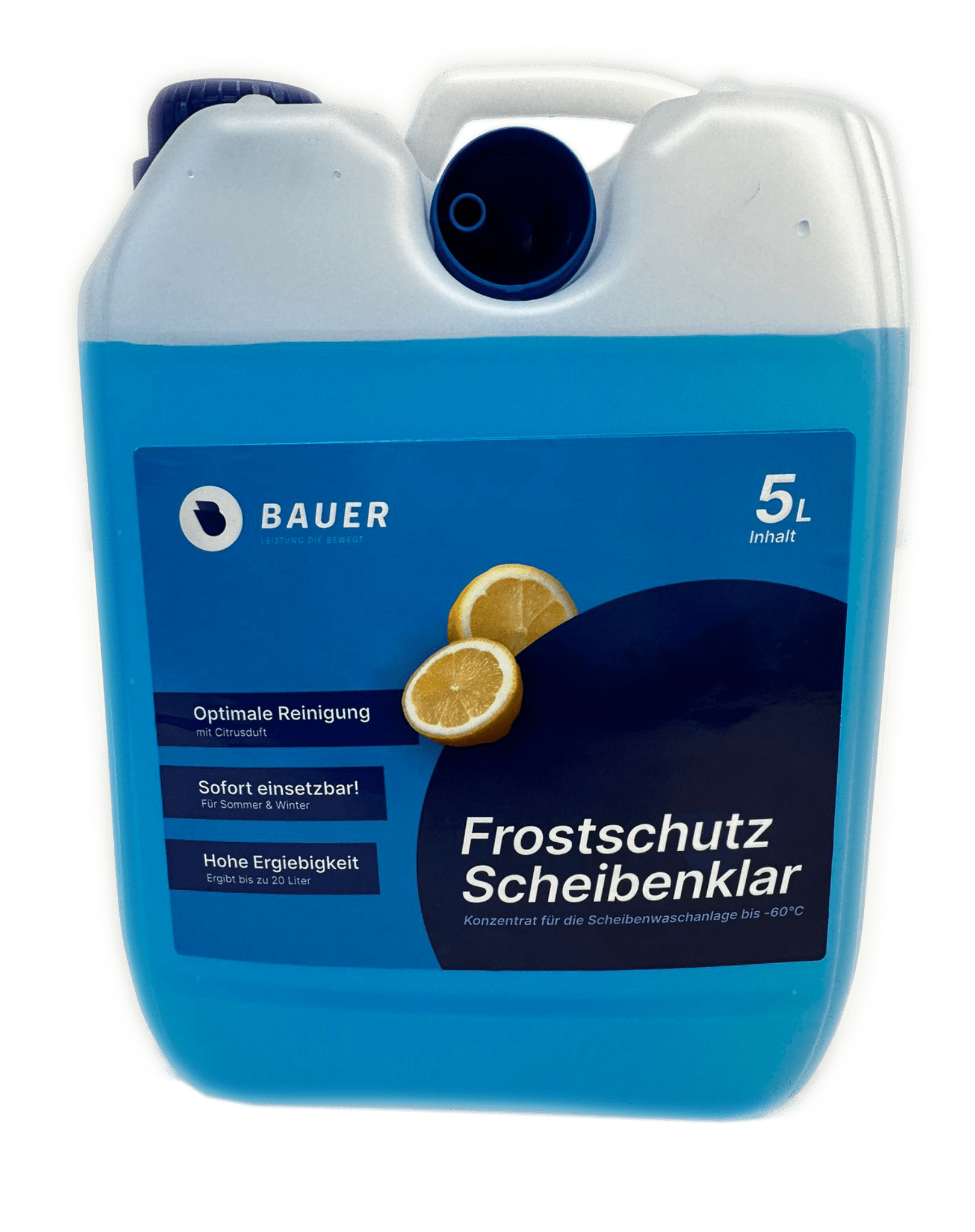 Bauer Blue Scheibenfrostschutz - 5L Kanister mit Ausgießer – Bauer