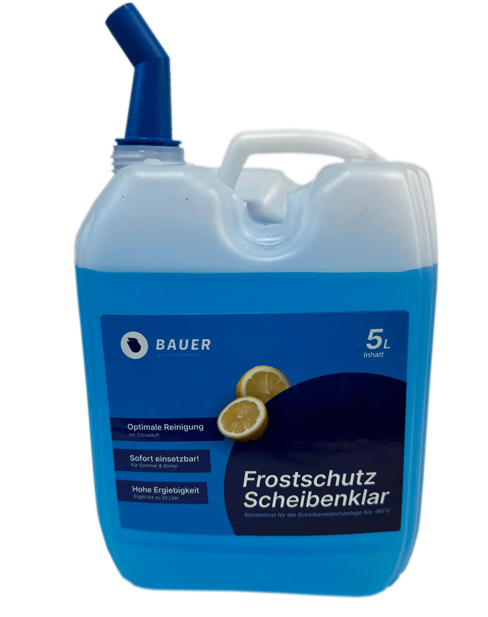 Bauer Blue Scheibenfrostschutz - 5L Kanister mit Ausgießer – Bauer