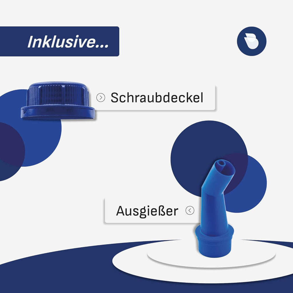 Bauer Blue Windscreen Antifreeze - 5L canister with pourer 