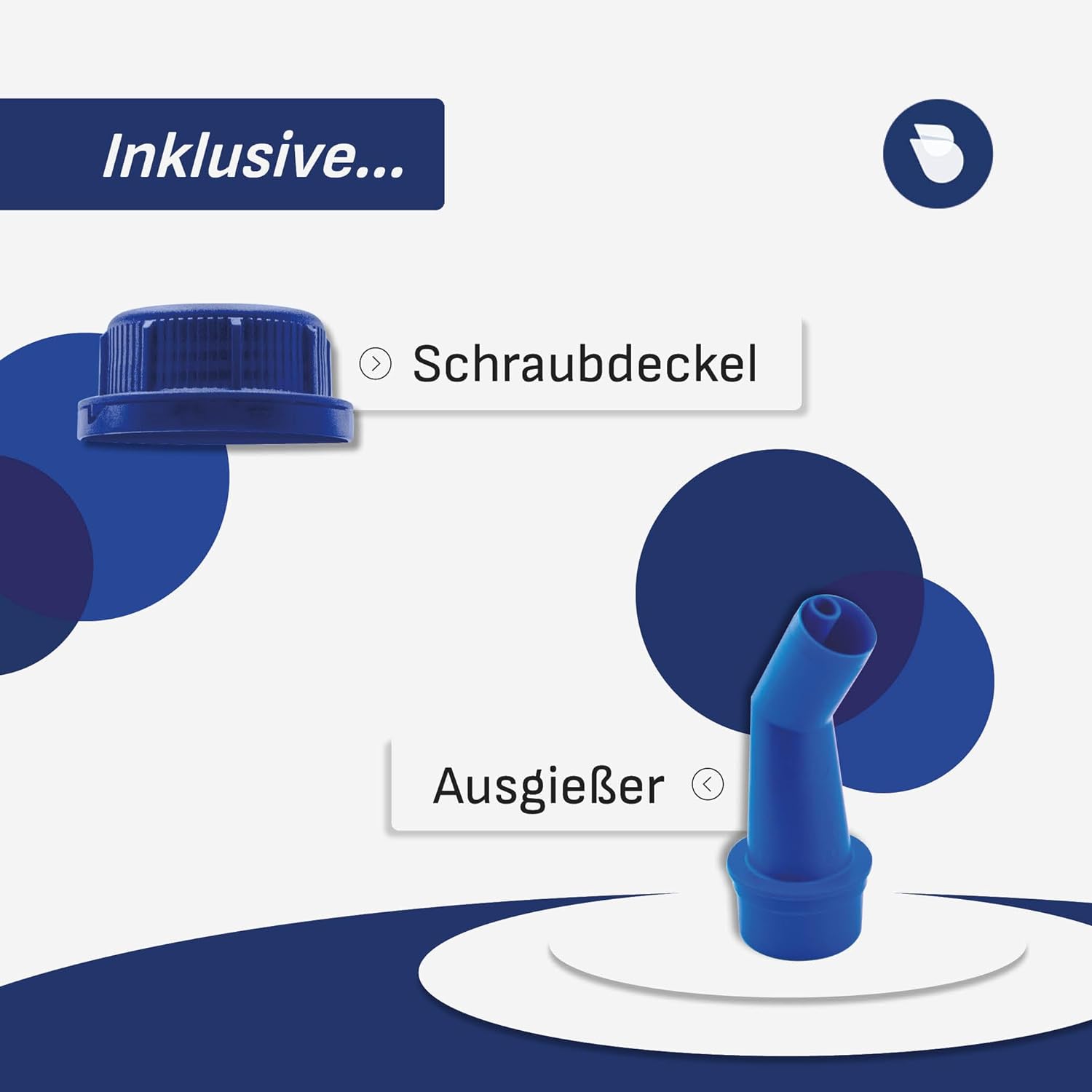 Bauer Blue Windscreen Antifreeze - 5L canister with pourer 