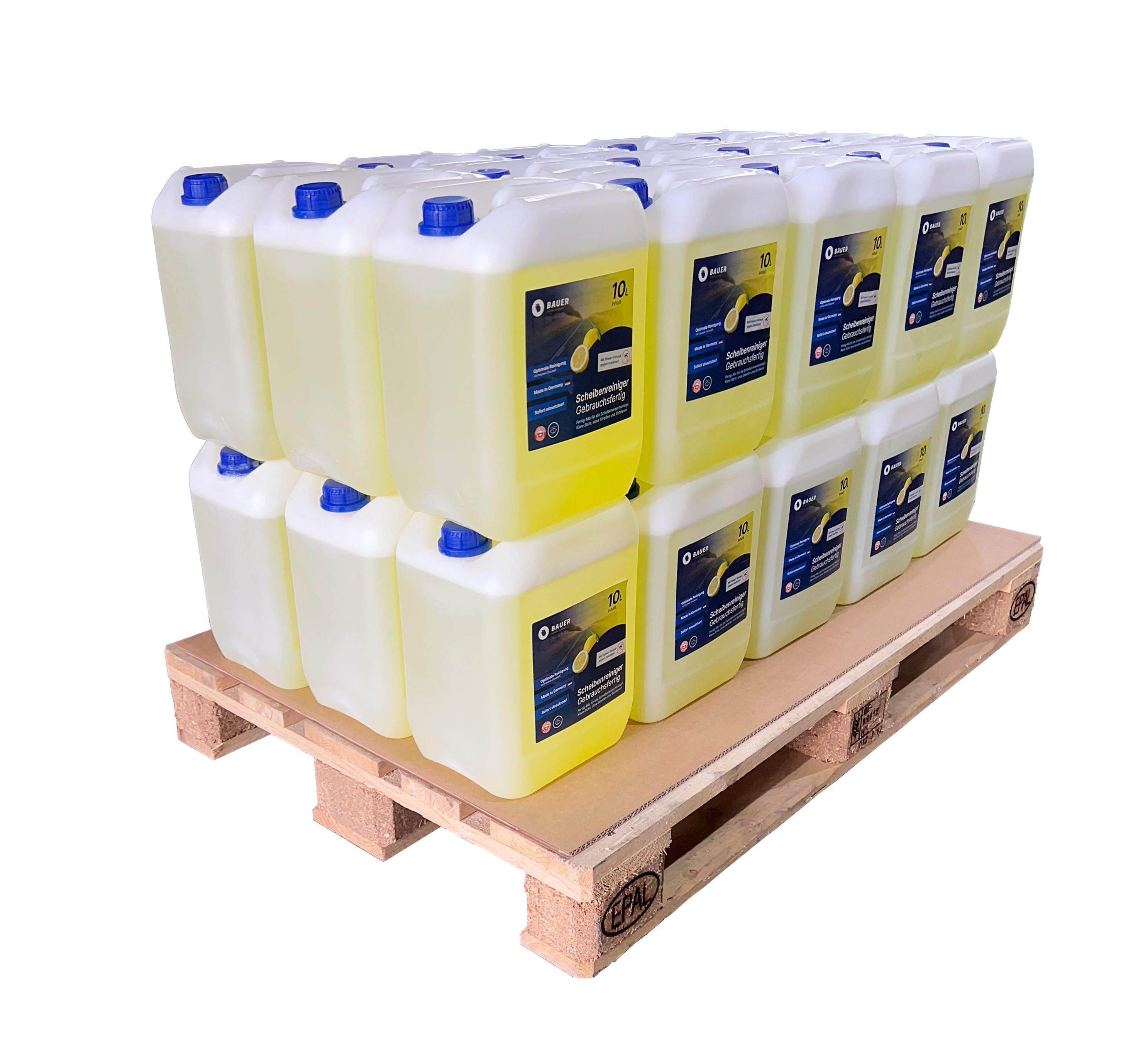 Scheibenreiniger Sommer Kanister Palettenware - Gebrauchsfertig mit frischem Citrusduft