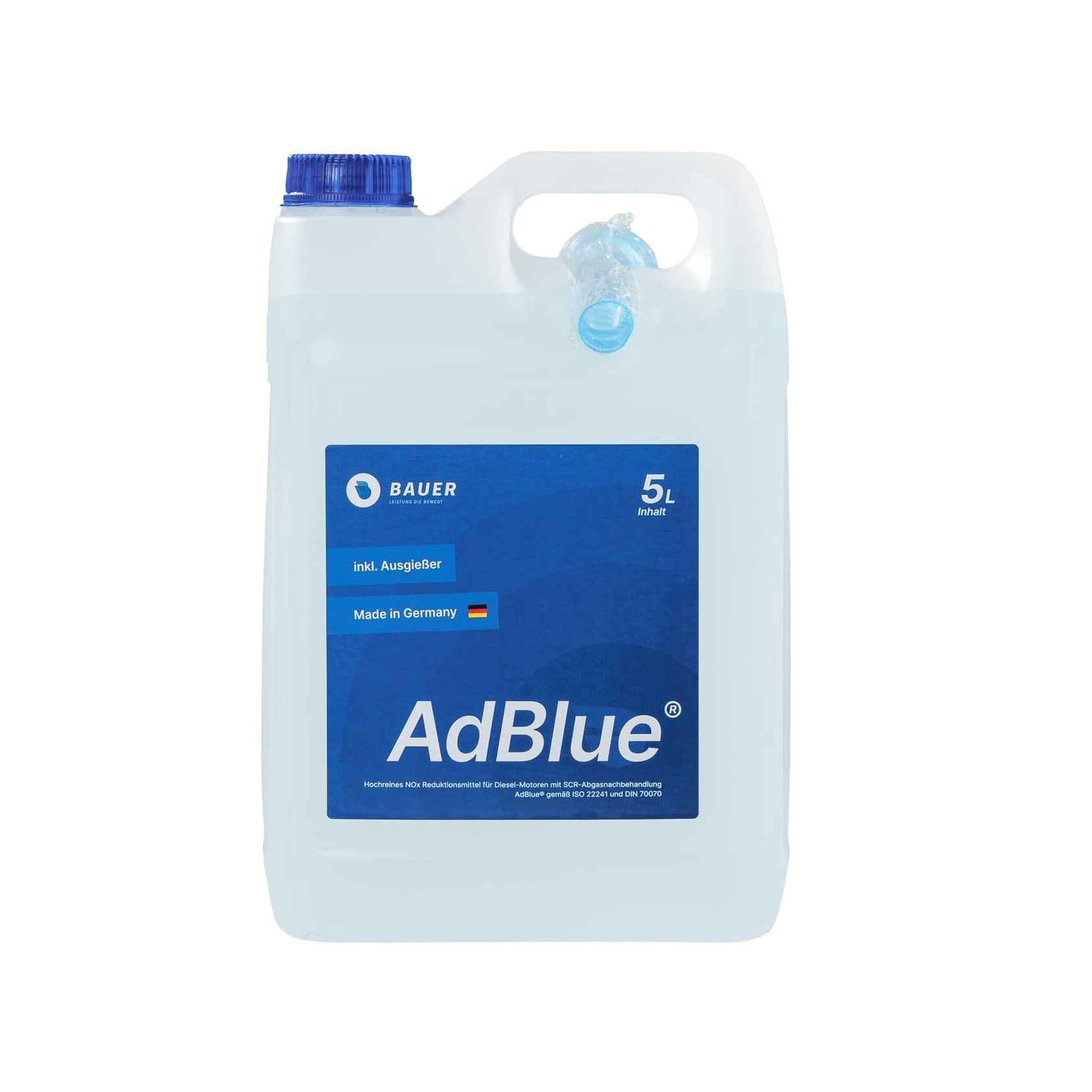 adblue aufbewahrung AdBlue® - Canister with flexible spout - Urea solution according to ISO 22241 - 10 liters / 5 liters – Bauer Blue