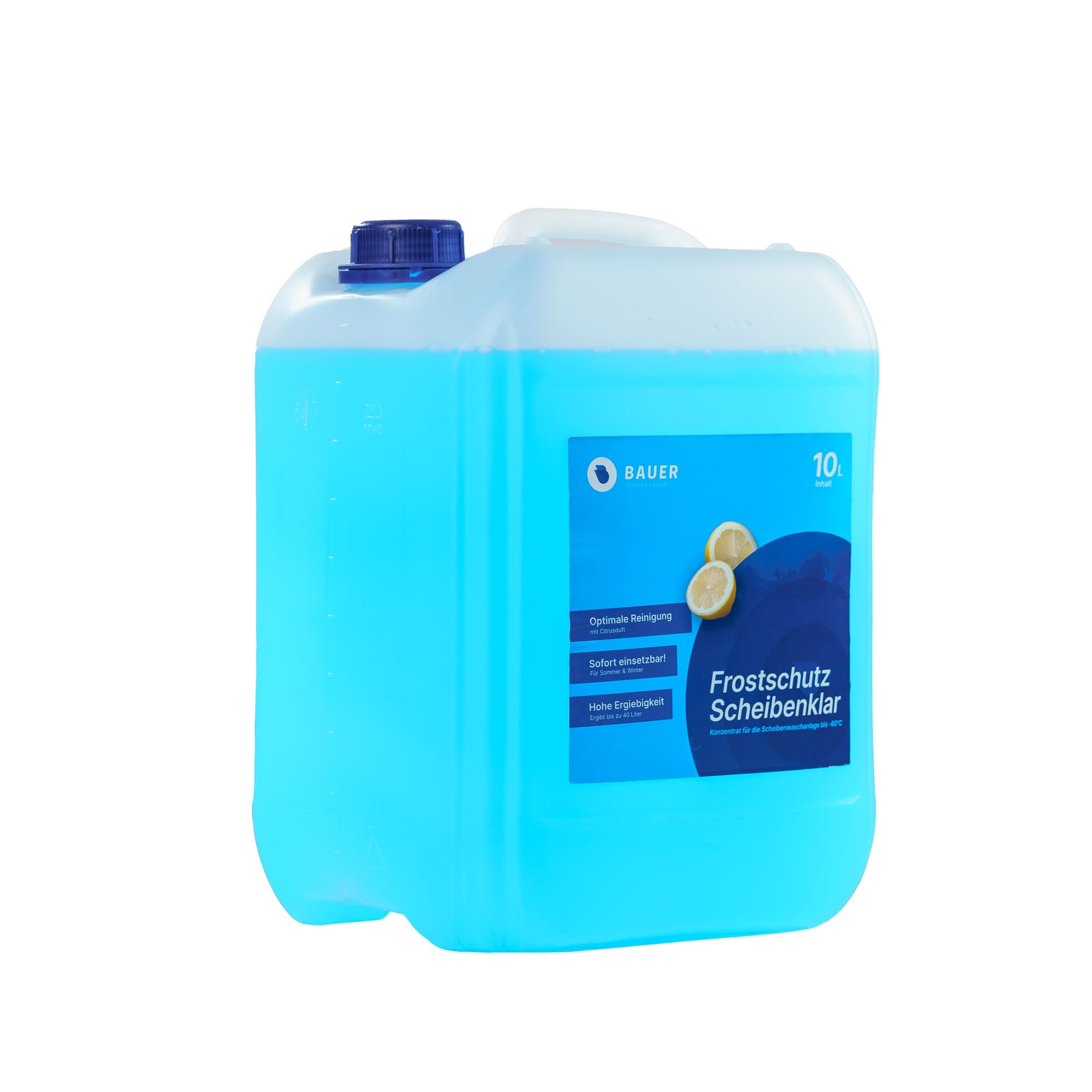 Bauer Blue Windscreen Antifreeze - 5L canister with pourer 