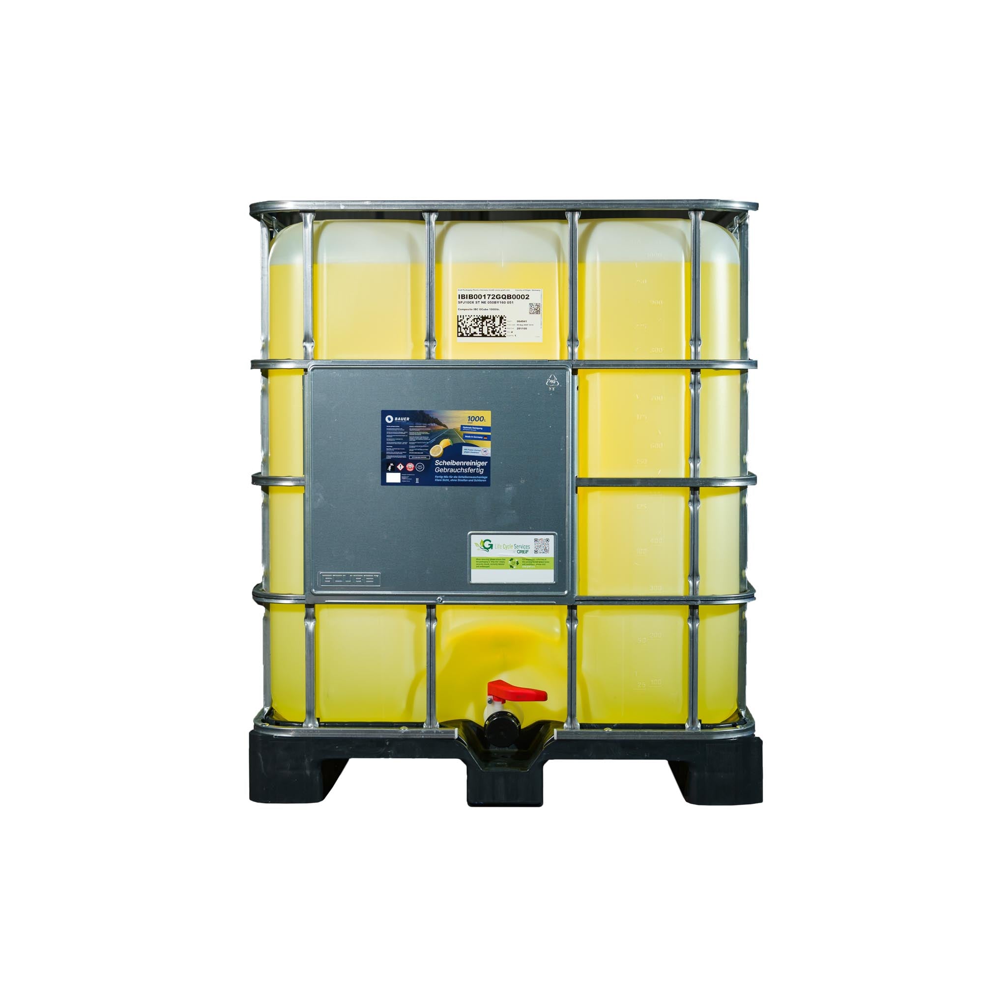 Scheibenreiniger Sommer 1.000L IBC - Gebrauchsfertig mit frischem Citrusduft