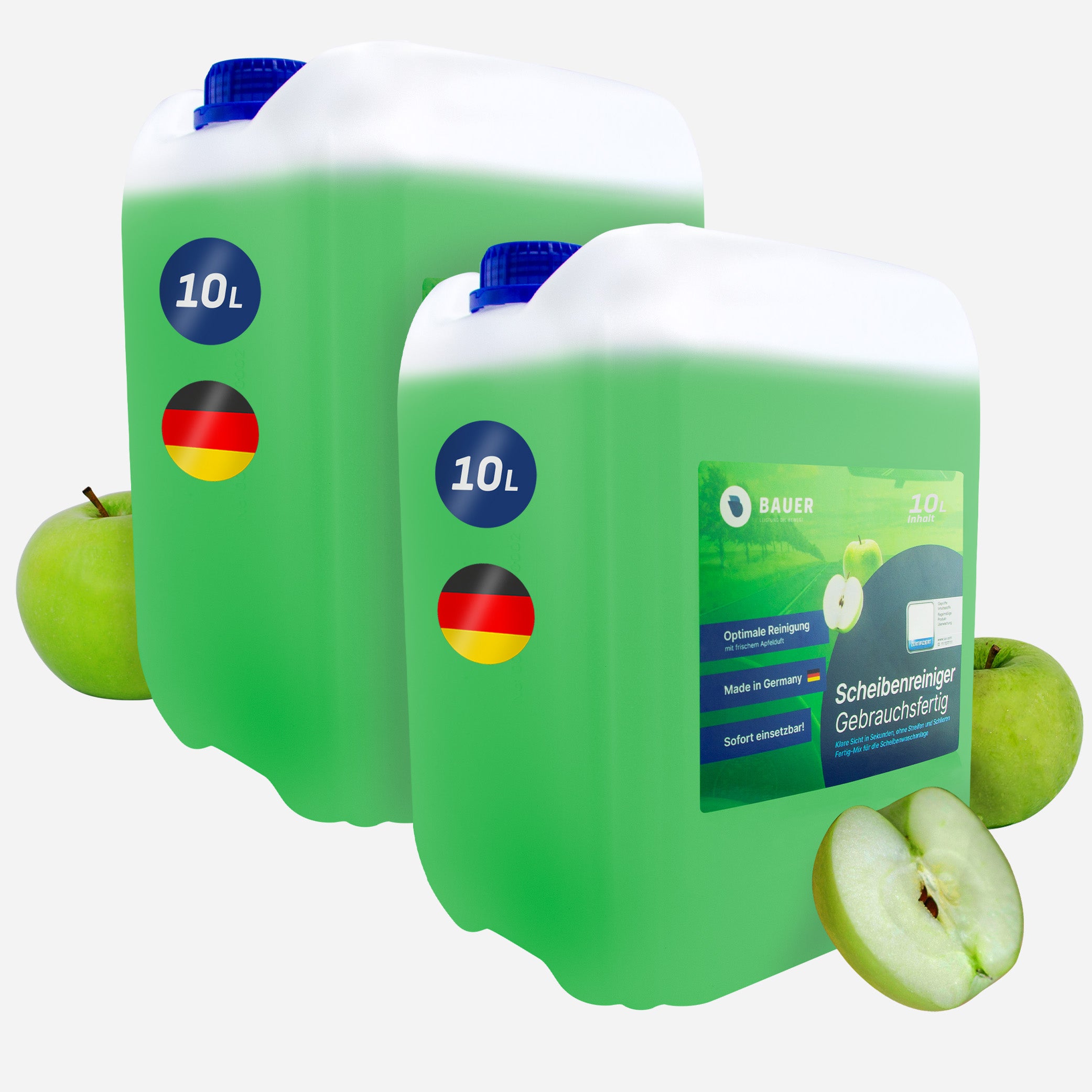 Bauer Blue - Window cleaner canister ready to use - Apple scent 