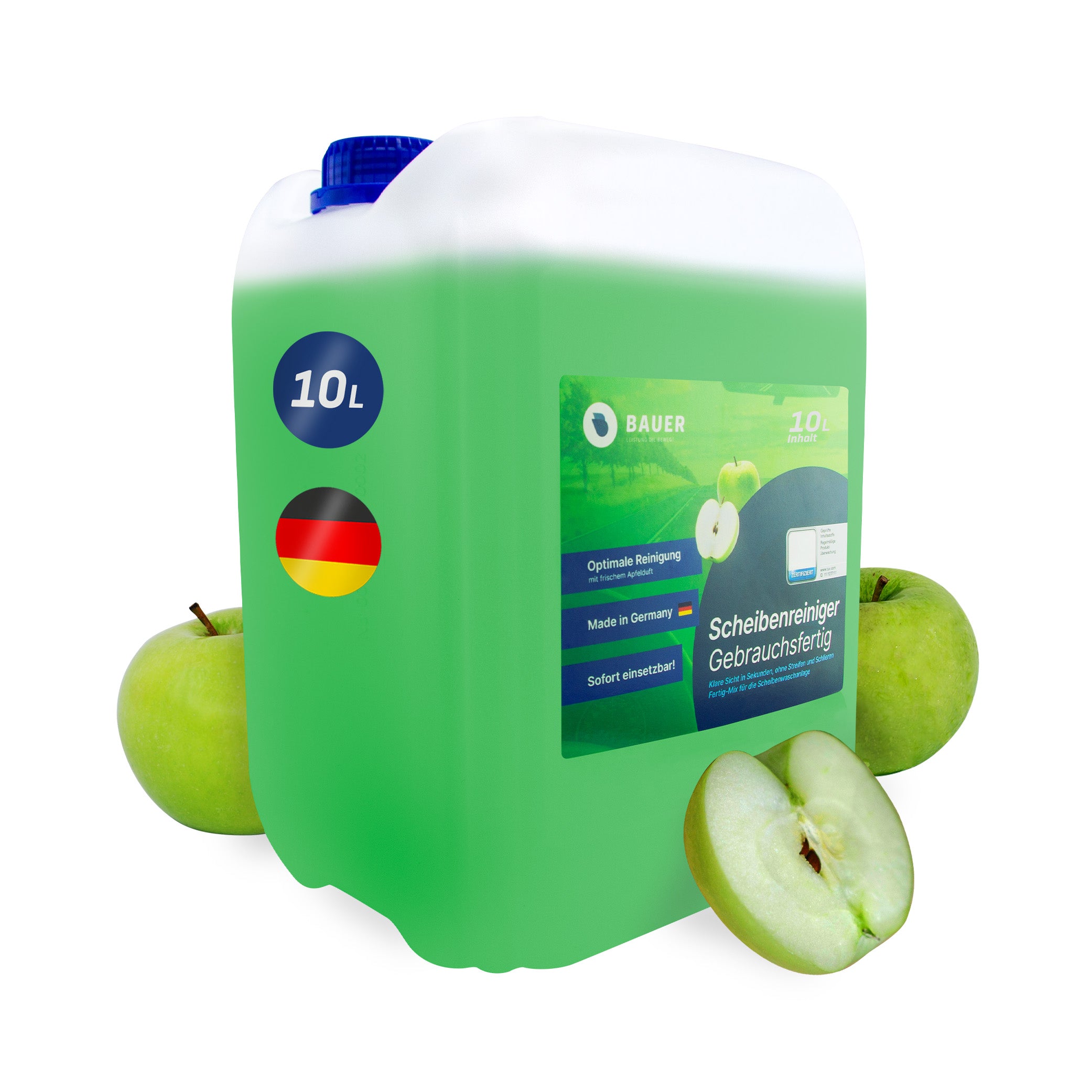 Bauer Blue - Window cleaner canister ready to use - Apple scent 