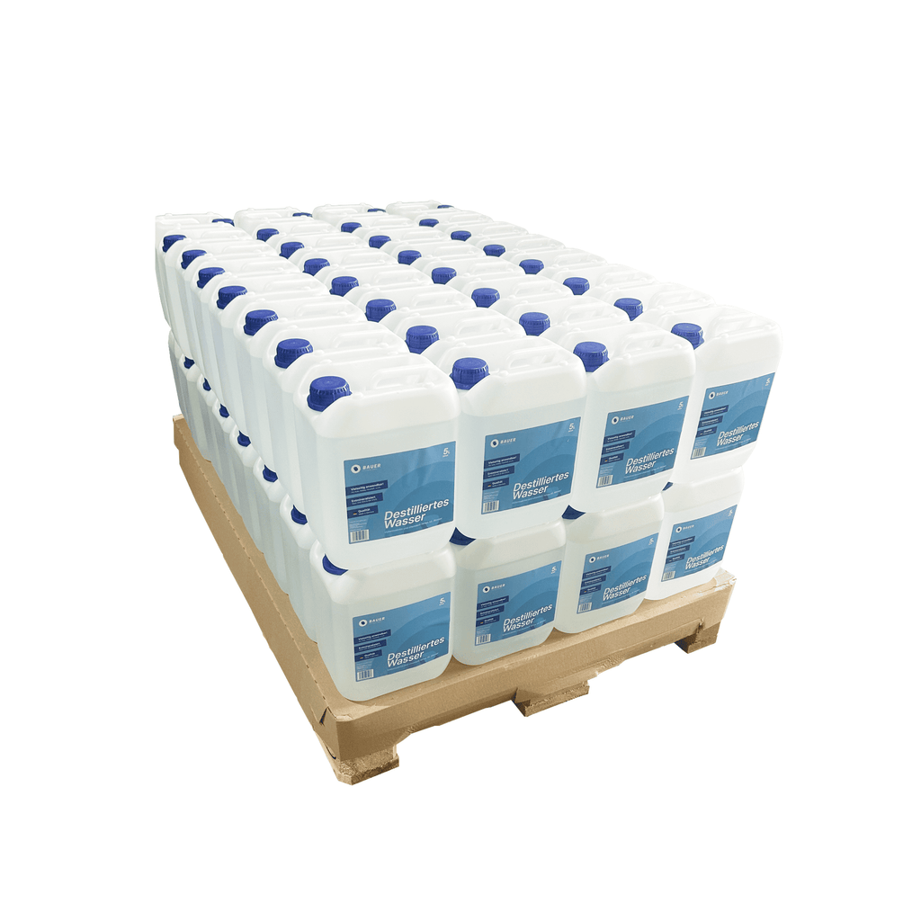 Bauer Blue - Destilliertes / Demineralisiertes Wasser - Palettenware