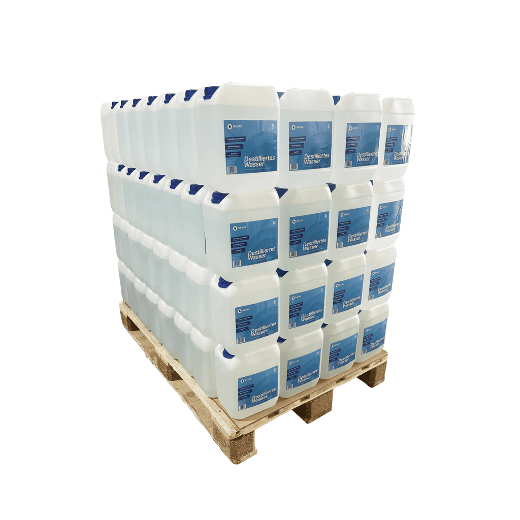 Bauer Blue - Destilliertes / Demineralisiertes Wasser - Kanister - Demineralisiert nach VDE 0510 & DIN57510