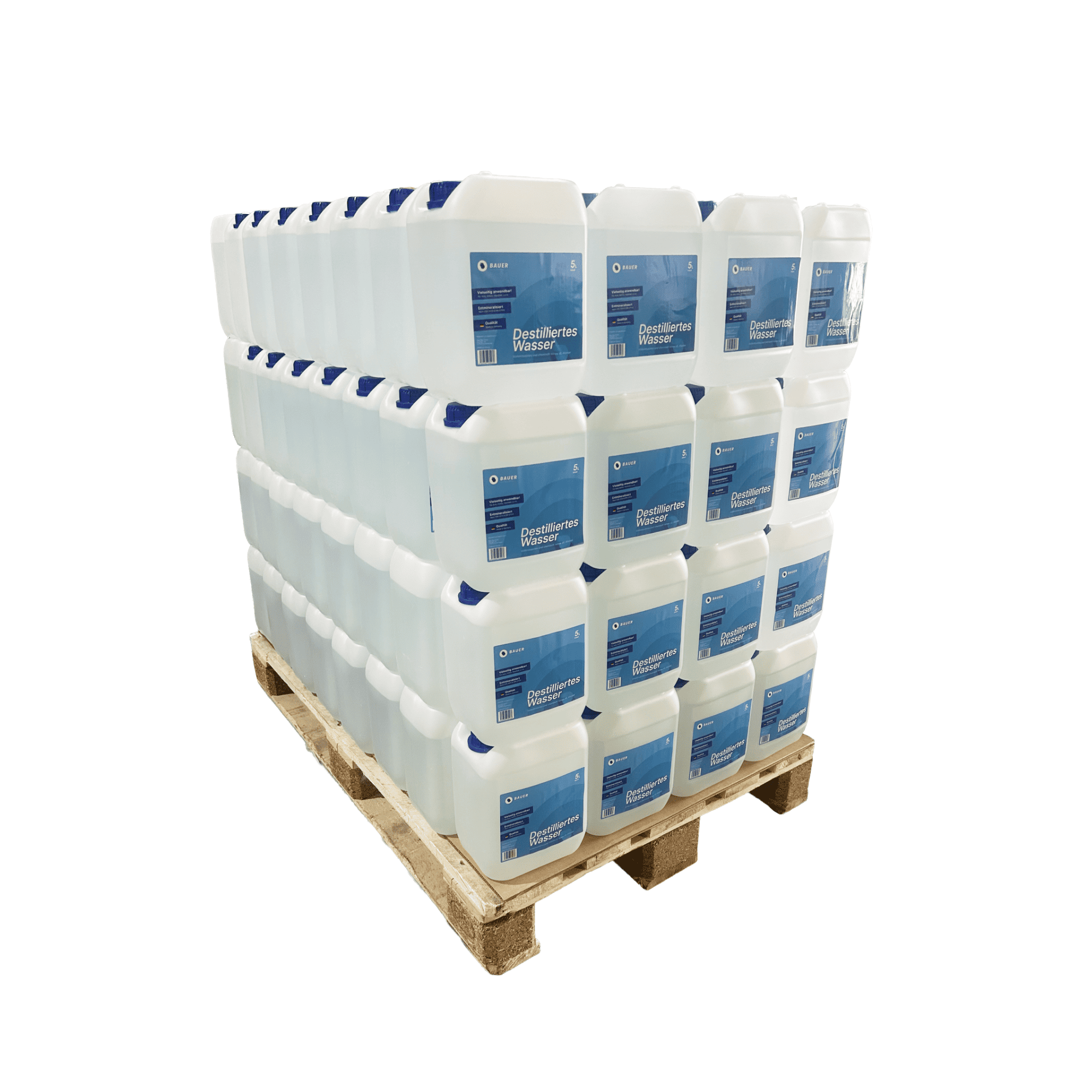 Bauer Blue - Destilliertes / Demineralisiertes Wasser - Palettenware